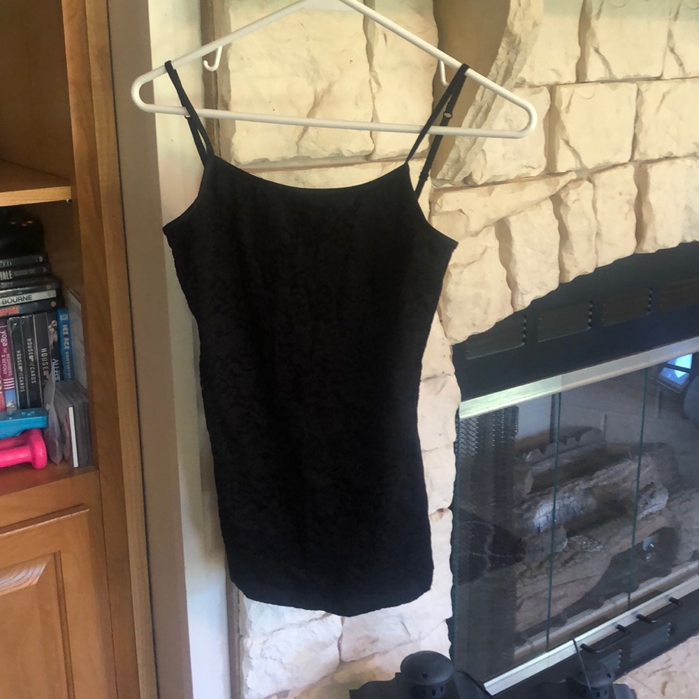 NWOT Black lace cami